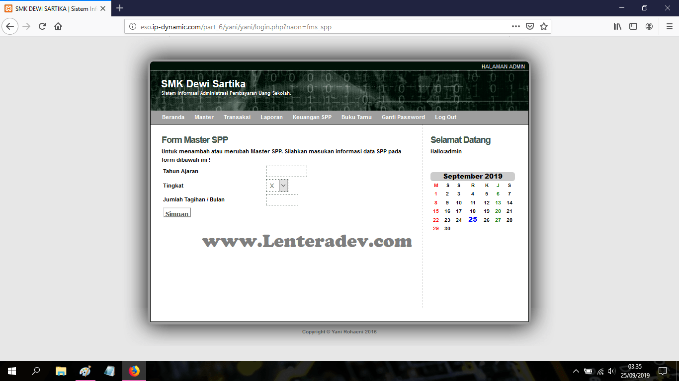 source code aplikasi administrasi sekolah berbasis php Gratis