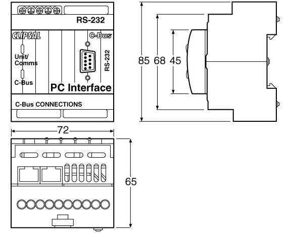 5500pc C Bus Pc Interface Rs232 Laser Business Systems Ltd Official Uk Distributor Clipsal C Bus Cbus Lighting Comfort Alarm Systems Stockists Barix Audio Distribution Home Automation
