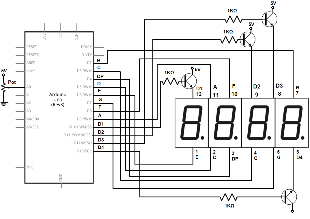 Circuit Diagram Using 7 Segment Display » Wiring Diagram