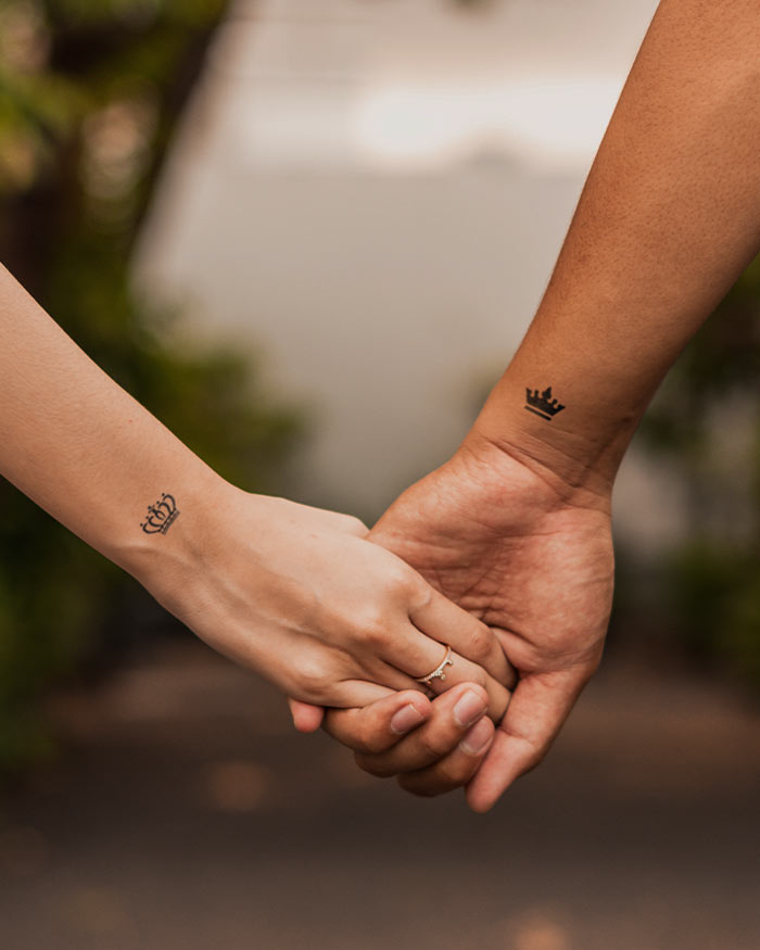 Couple Tattoo|King & Queen|Le Inka 875_x_700_jpg