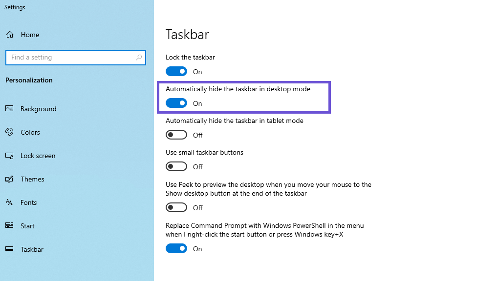 Cara Menyembunyikan Taskbar di Windows 10 Dengan Cepat
