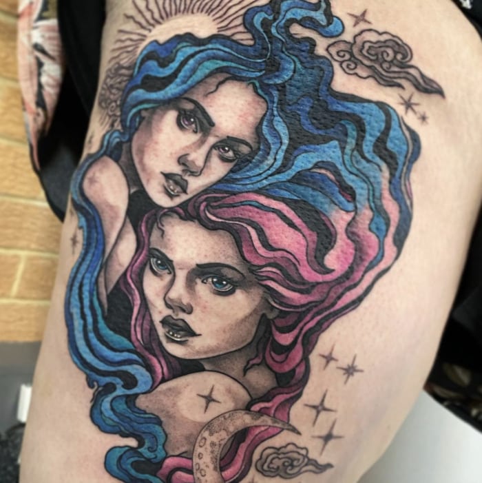 15 Gemini Tattoos That Are Far From Boring - Let's Eat Cake 701_x_700_jpg