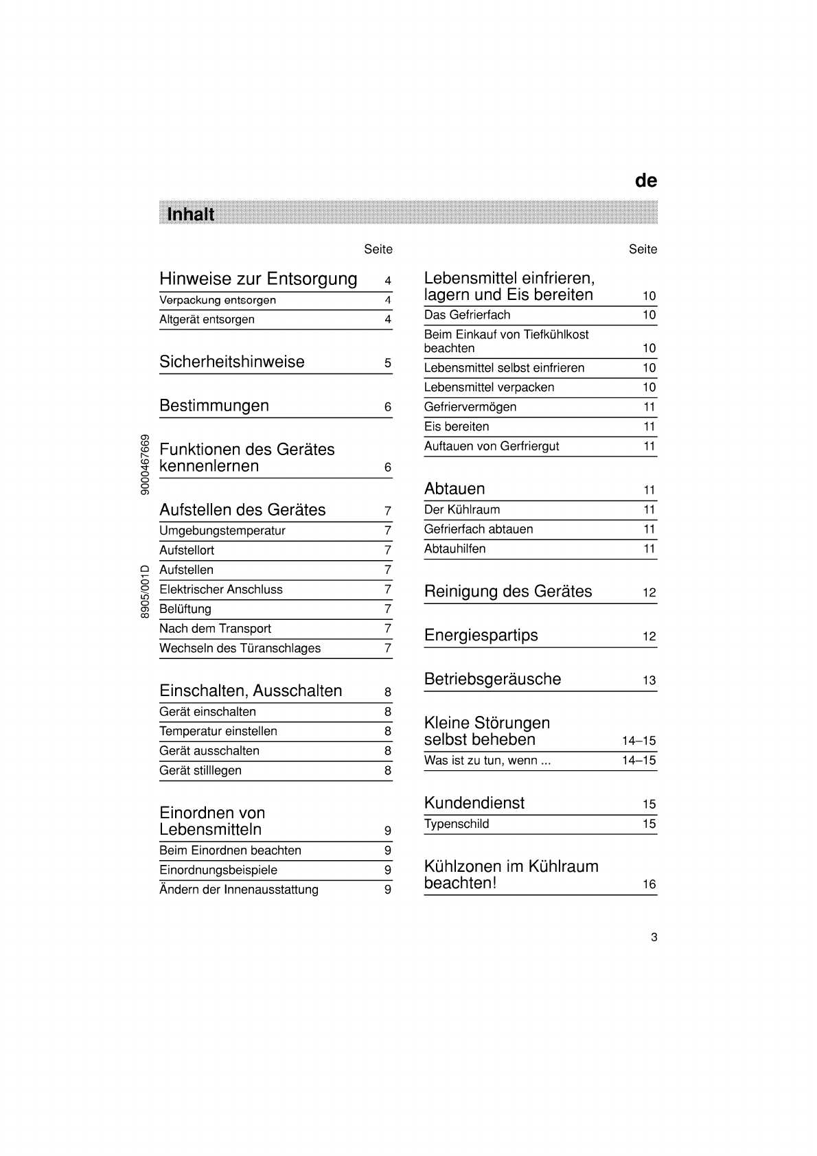 Manual Bosch Kgv 76e45 Page 32 Of 52 German Dutch