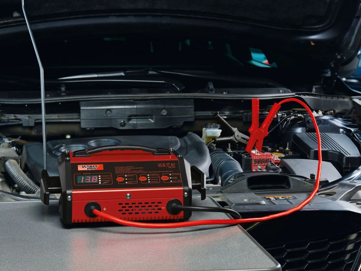 ULTIMATE SPEED® Chargeur de batterie pour voiture avec aide au démarrage  »ULG 17 A1« - Lidl.be