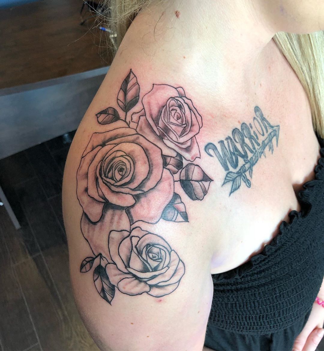 Updated] 40 Rose Shoulder Tattoo Ideas (August 2020) 1170_x_1080_jpg