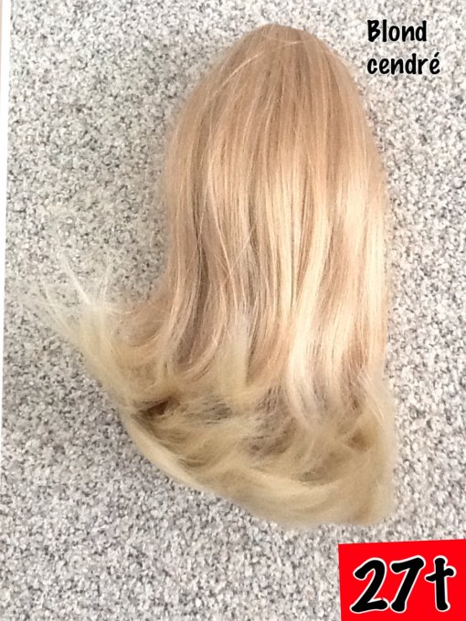 queue de cheval courte blond cendré | Lydie perruques