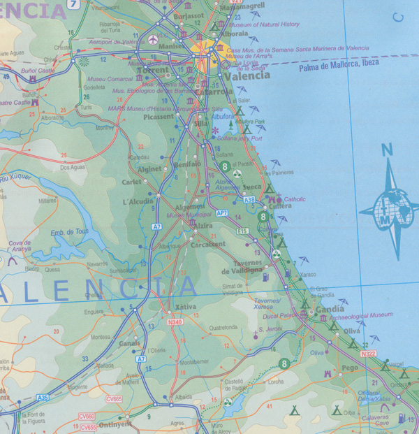 Map Of Mediterranean Coast Of Spain