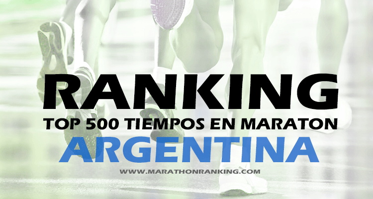 Ranking Maraton Argentina Top500 Ano 2019 Marathon Ranking