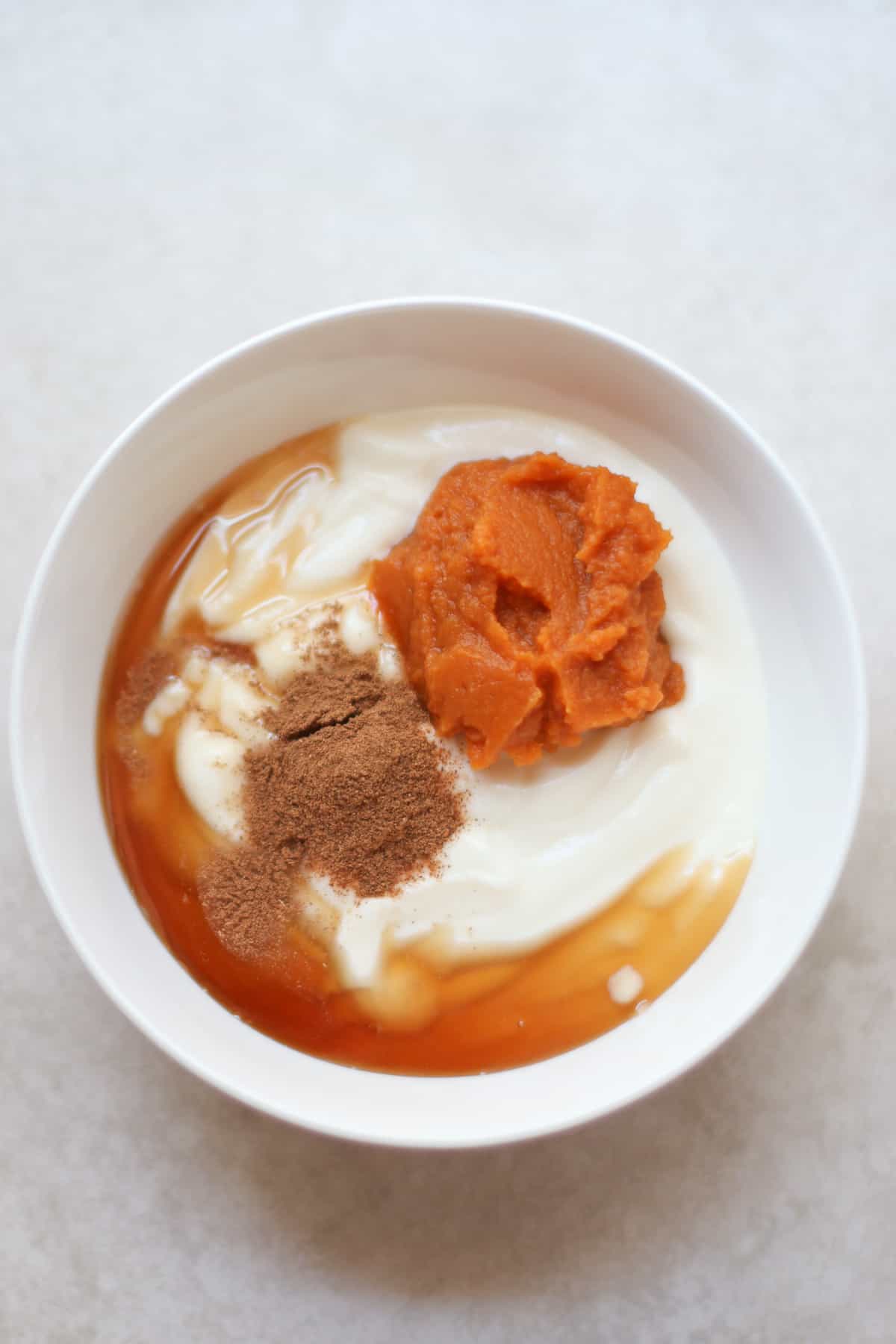 Greek Yogurt And Pumpkin Puree