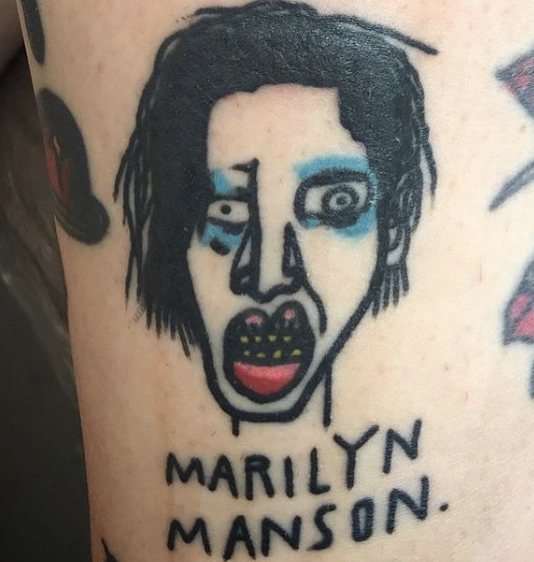 Best 45 Marilyn Manson Fan Tattoos - Nsf - Music Magazine 562_x_534_jpg