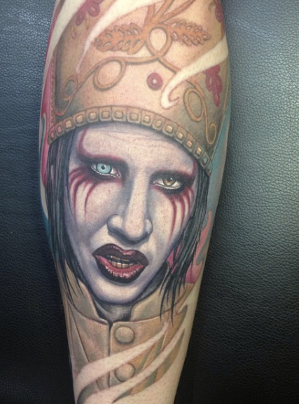 Best 45 Marilyn Manson Fan Tattoos - Nsf - Music Magazine 576_x_427_jpg