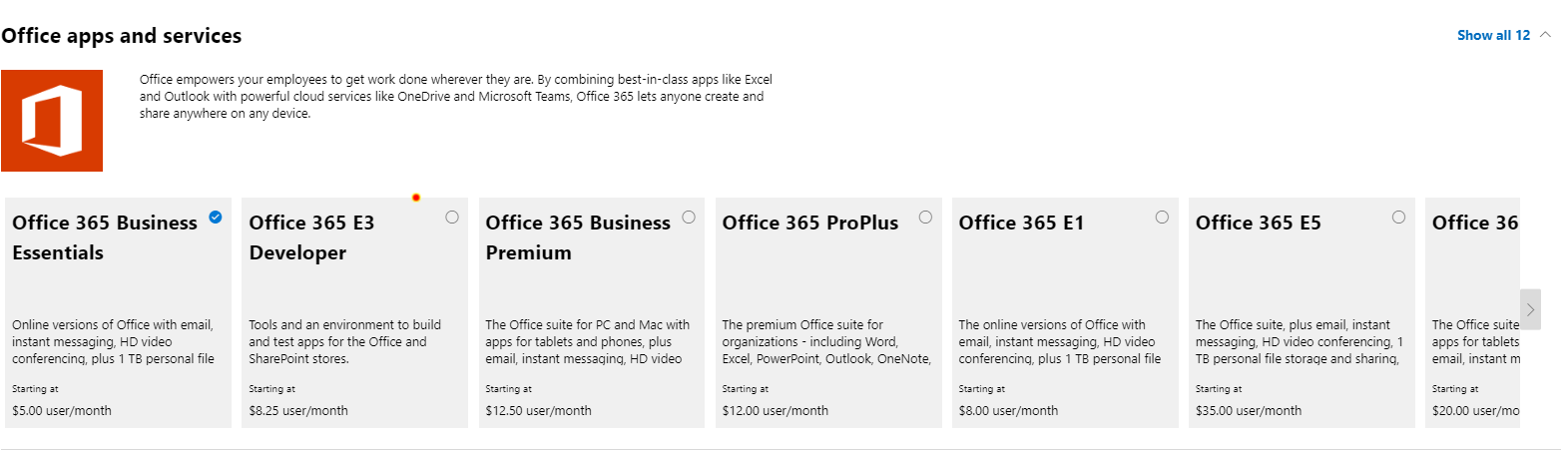 What Happened To Office 356 Microsoft 365 A La Carte Options Network Antics