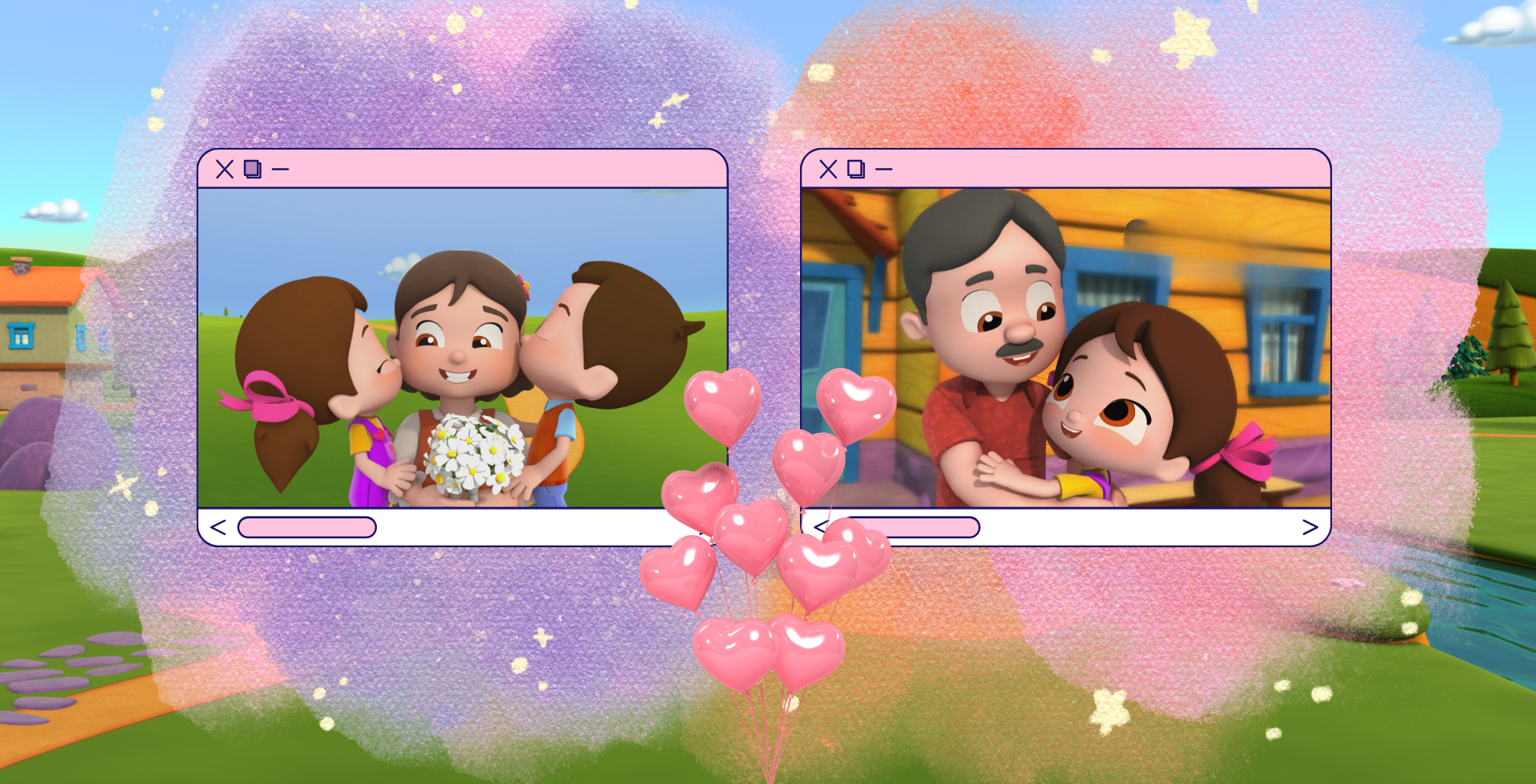 Niloya bayramda şeker topluyor