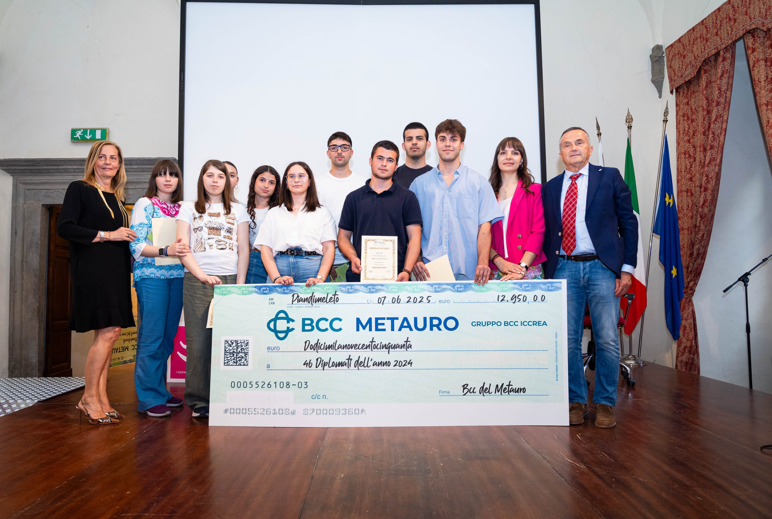 BCC Metauro premia i giovani talenti a Piandimeleto: storie, imprese e ispirazione