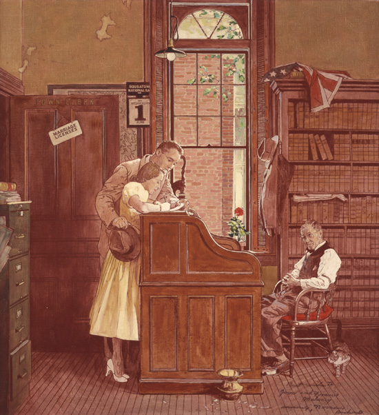 Home Decor Norman Rockwell Marriage License Candle Cork New Candle Holders Accessories