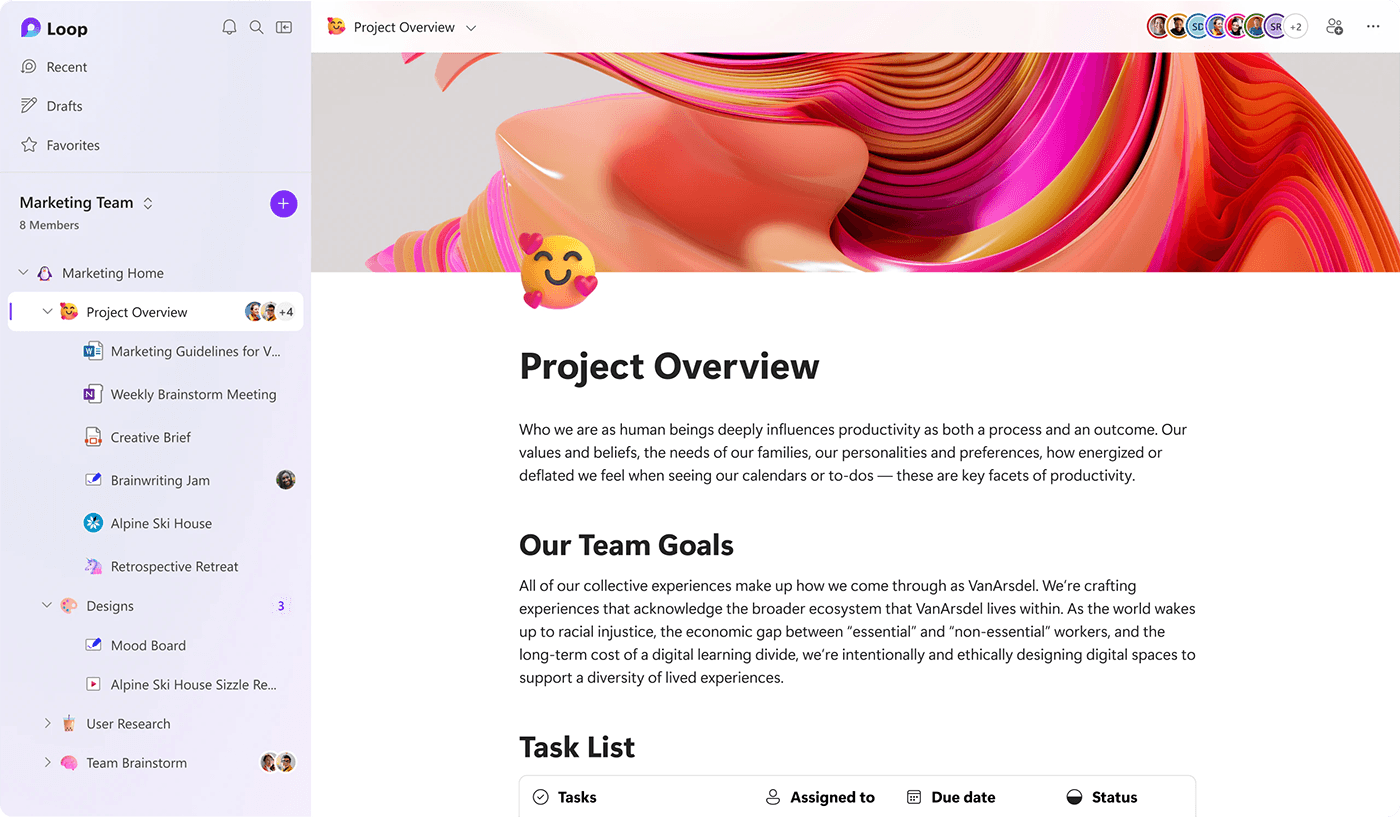 Microsoft loop vs notion