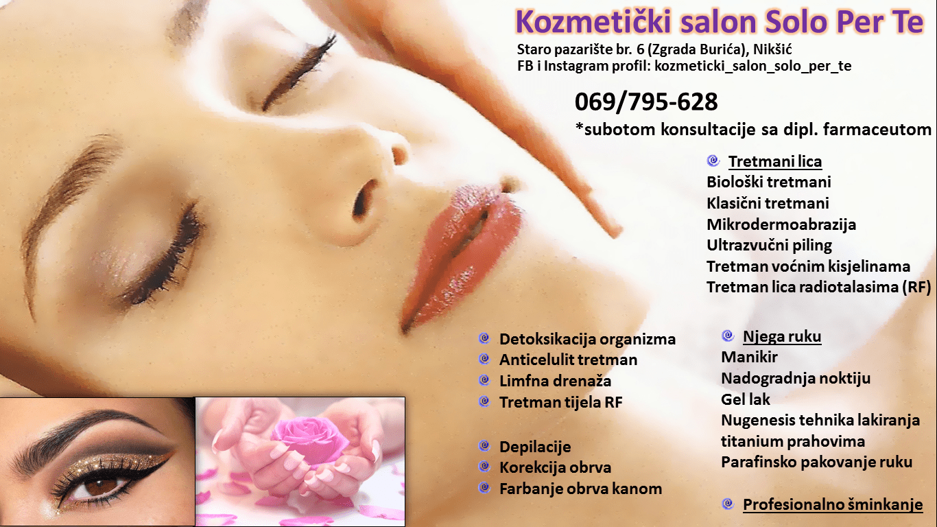 Kozmeticki Salon Solo Per Te Niksic Crna Gora Odmaraj Me Vas Turisticki Portal