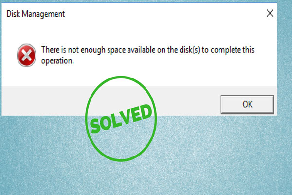 Fix - Not Enough Space on the Disk to Complete This Operation