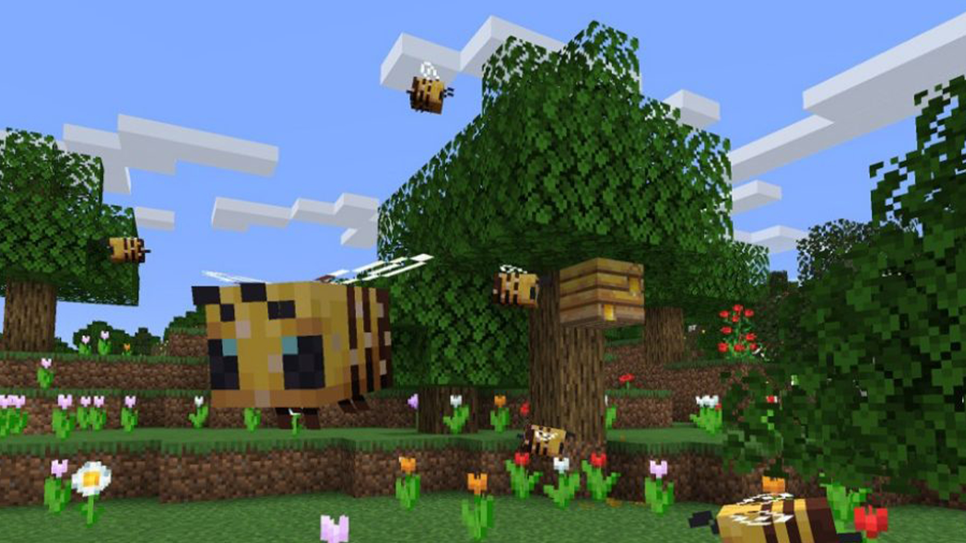 Minecraft Bees How To Find Bees And Harvest Honey Pcgamesn