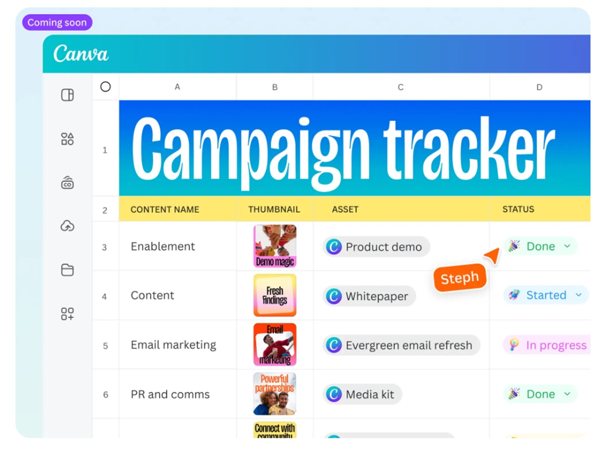 Canva unveils magical AI-powered spreadsheets, graphs, and more