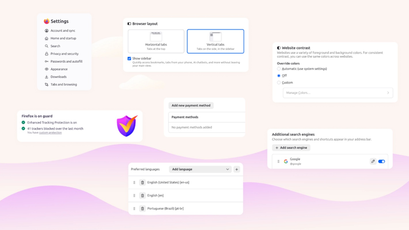Mozilla redesigns Firefox settings menu to make it easier to use