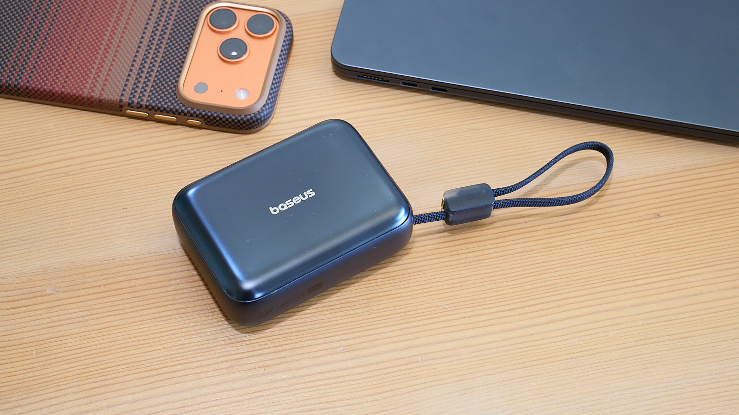 This compact power bank with built-in cable has never been cheaper