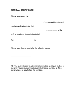 18 Printable Medical Certificate Format For Job Templates Fillable Samples In Pdf Word To Download Pdffiller