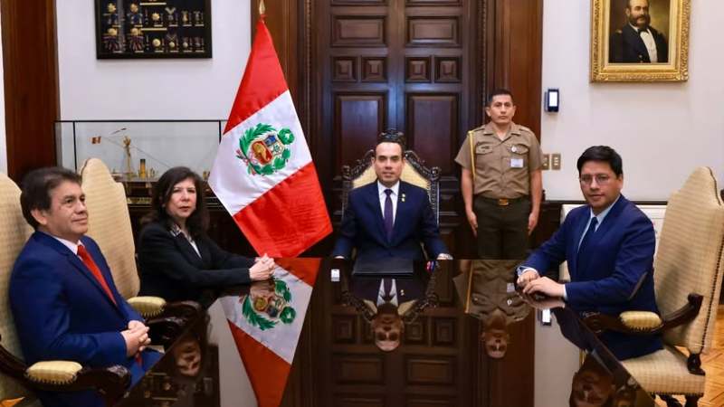 Presidente Jerí se reunió con Janet Tello y José Gálvez