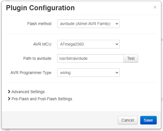 Octoprint Firmware Updater Plugin Settings For Creality Cr 10 V3 The Picky Sysadmin