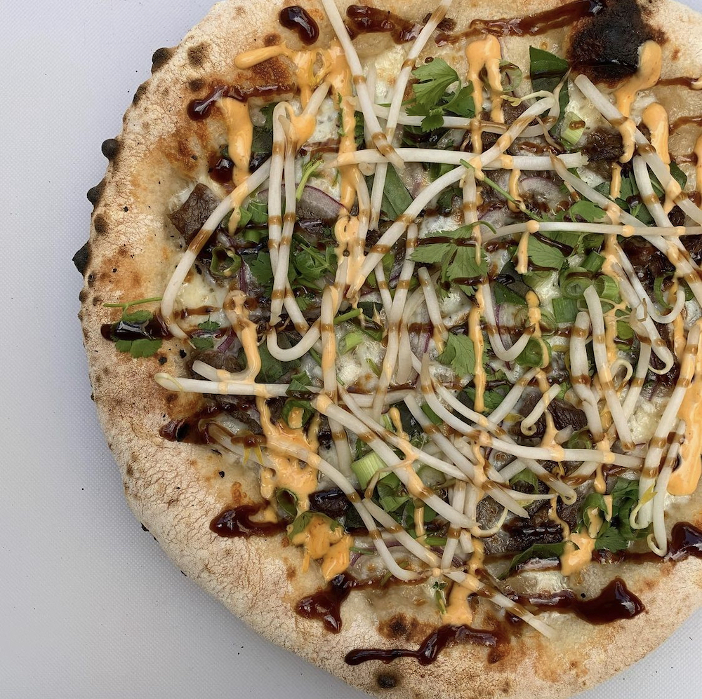 Pho pizza