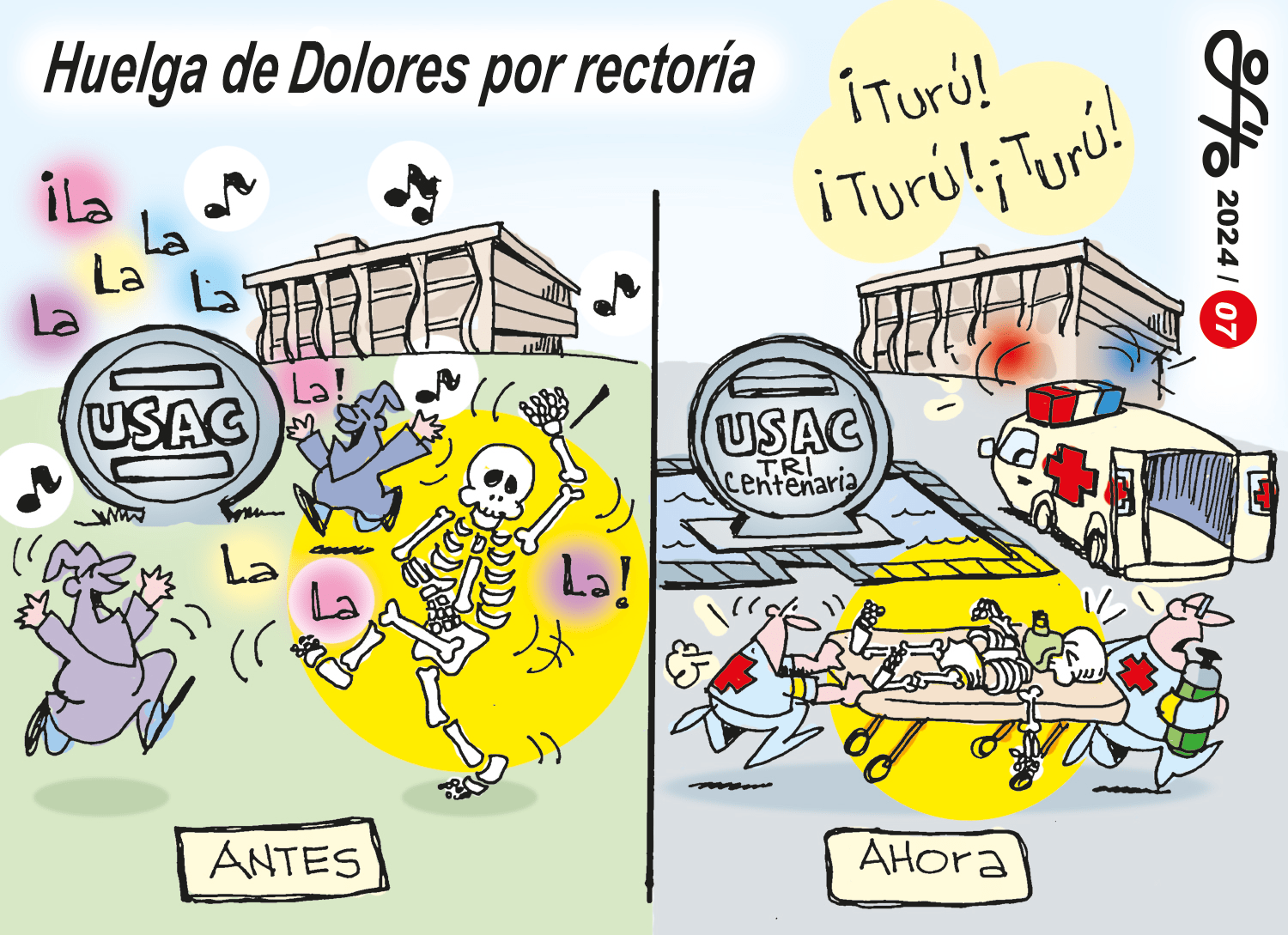 Huelga de Dolores por rectoría