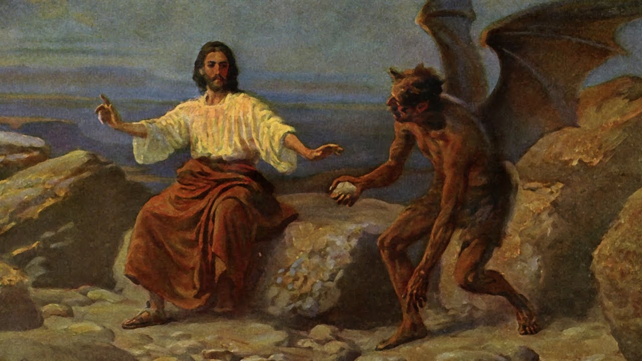 jesus in the desert painting