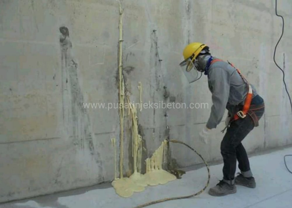 Injeksi beton bocor retak - keropos | CV. Trisakun Mitra Jaaya