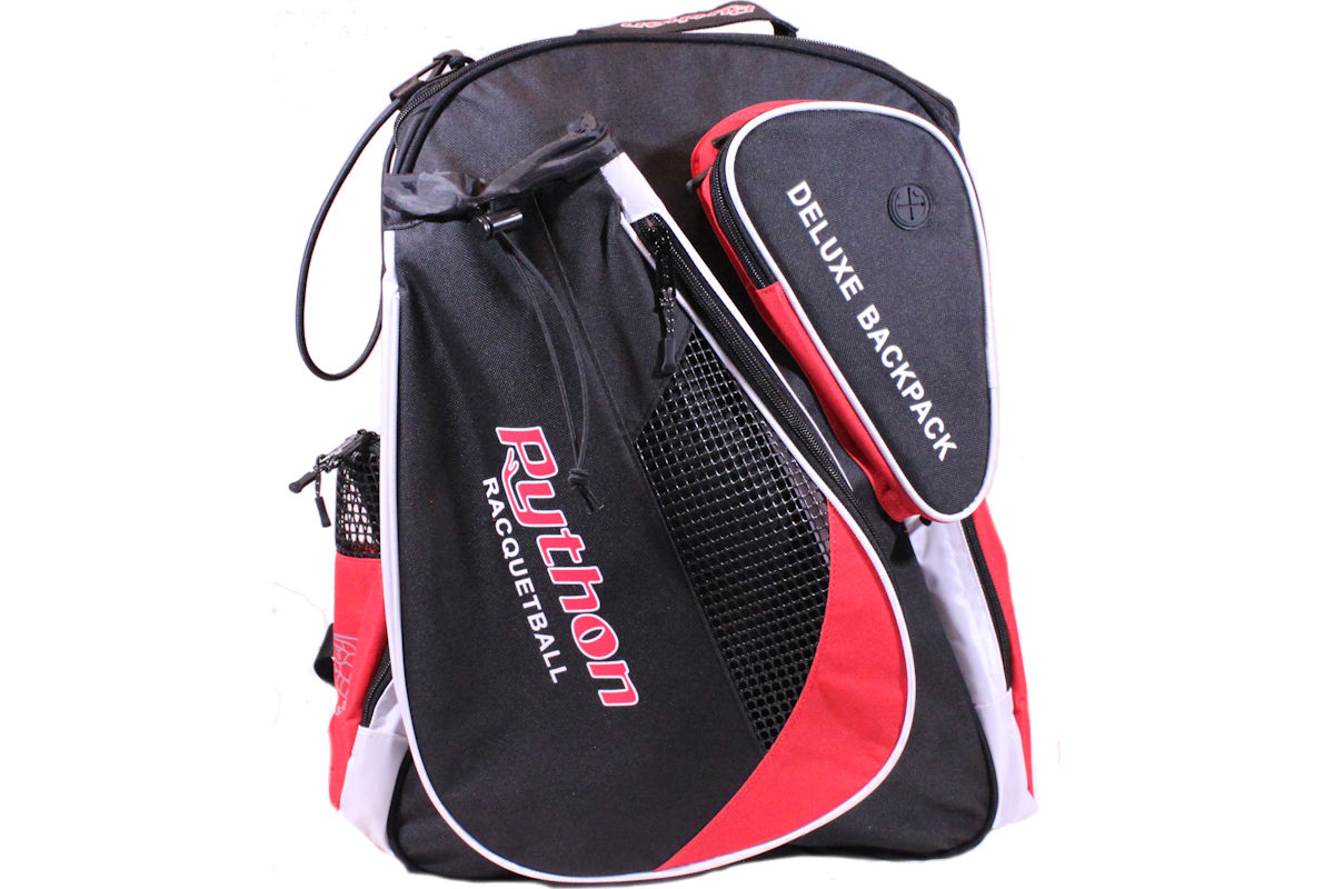 Check out the deal on Python Deluxe BlackRed Backpack Racquetball Bag at P... Racquetball bags