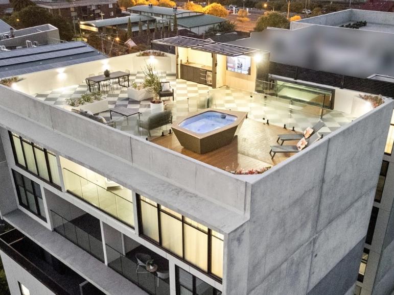 Footscray penthouse with rooftop spa listed for .5m Footscray penthouse with rooftop spa listed for .5m