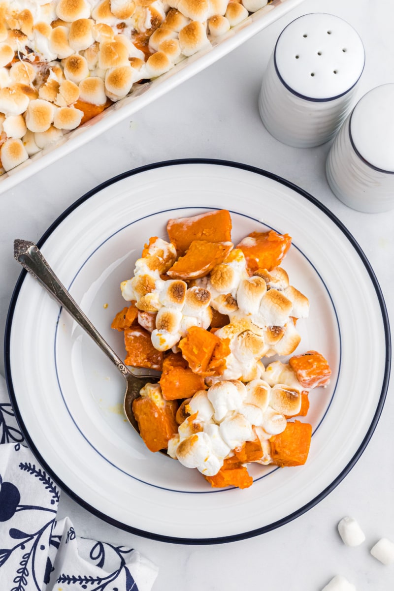 Marshmallow Yams With Fresh Yams