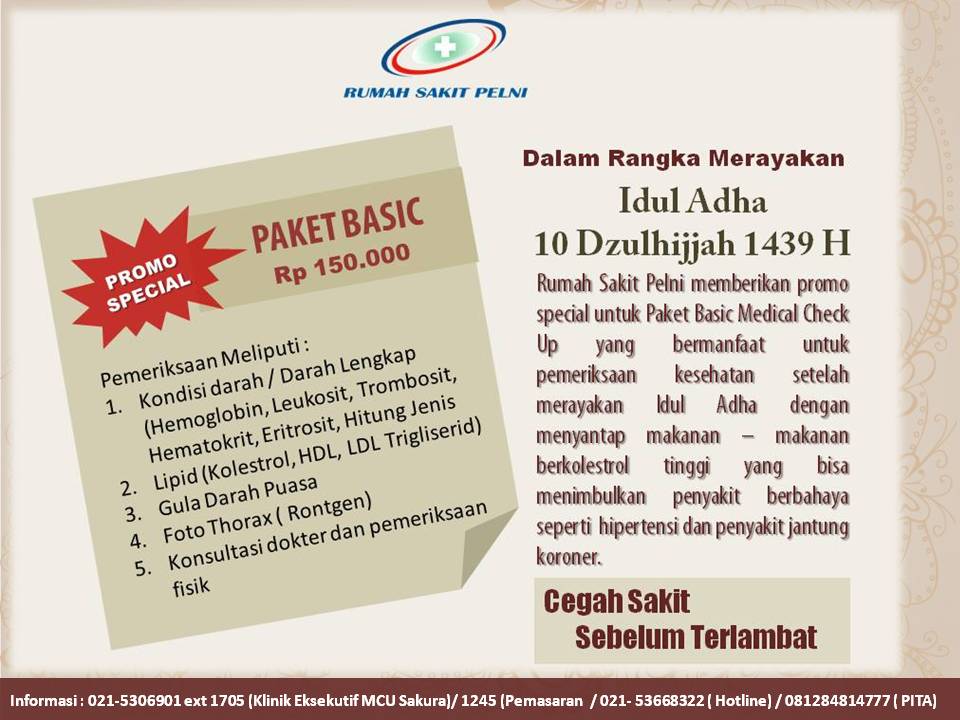 PROMO Spesial Hari Raya Idul Adha - RS Pelni