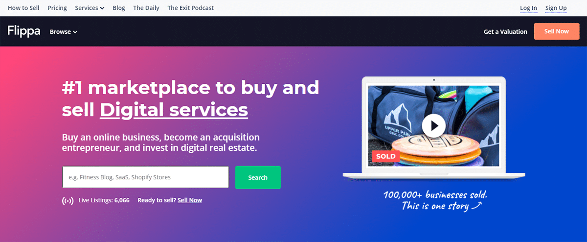 Flippa Sell Website