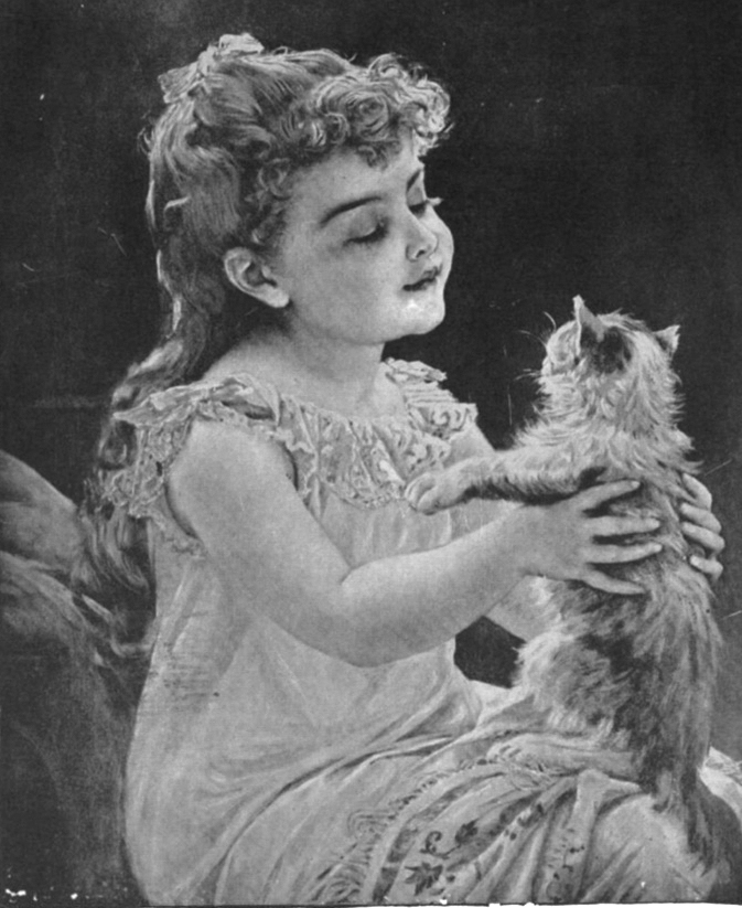 Ew 0026 Madchen Mit Katze Rudolf Epp Online Werkverzeichnis