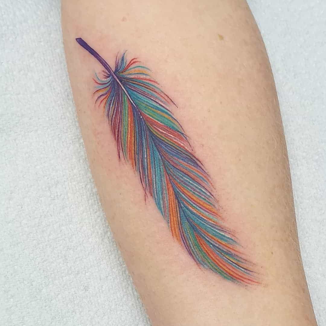 60+ Beautiful Female Feather Tattoo Design Ideas (2021 Updated) - Saved Tattoo 1080_x_1080_jpg