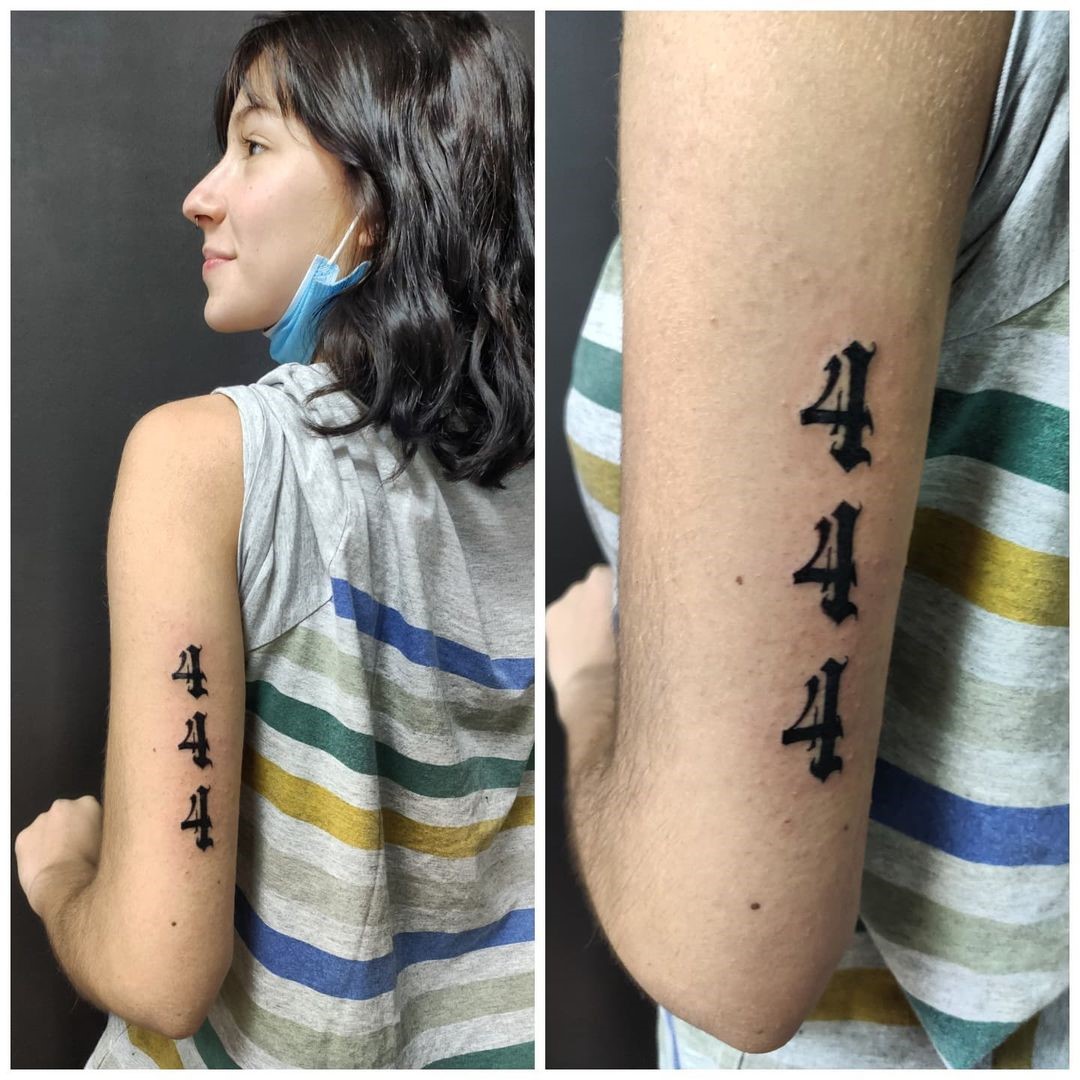 Best 444 Tattoo Ideas With Spiritual Meanings (2022 Version) - Saved Tattoo 1080_x_1080_jpg