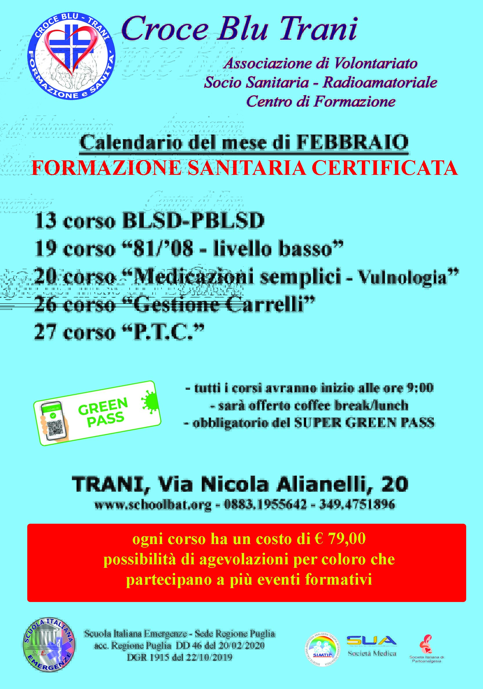 Croce Blu Trani – Formazione E Sanità
