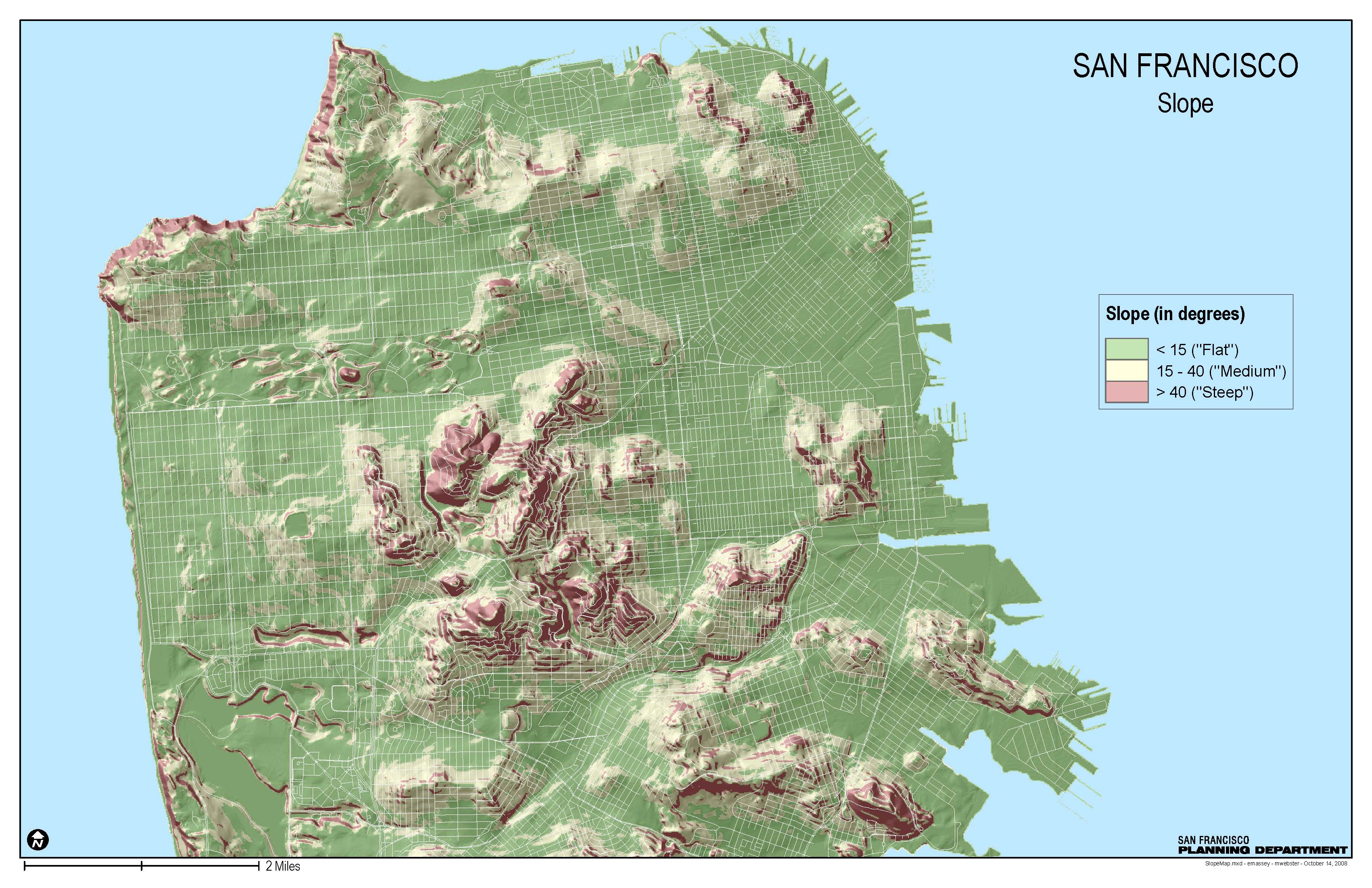Map Of San Francisco Hills