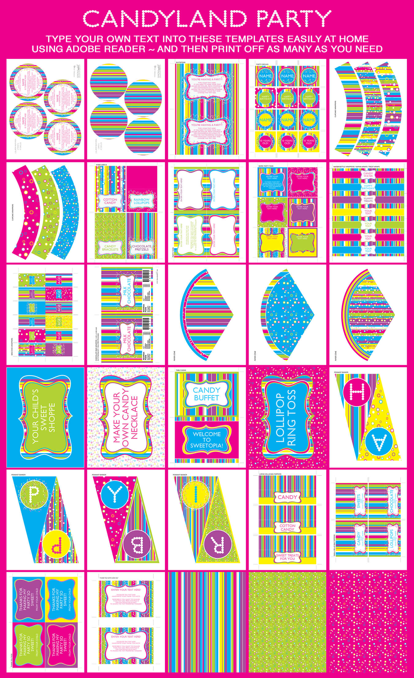 Candyland free printables