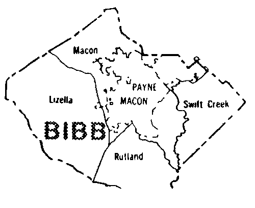 Map Of Bibb County Ga
