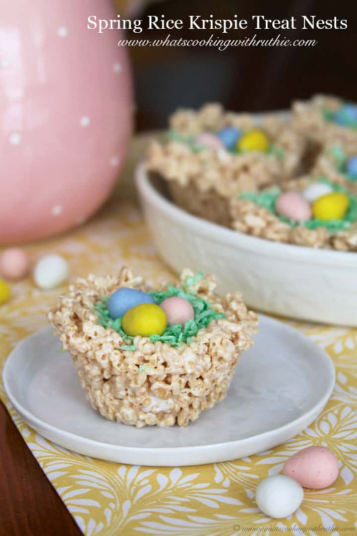 Spring Rice Krispie Treat Nests Skip To My Lou