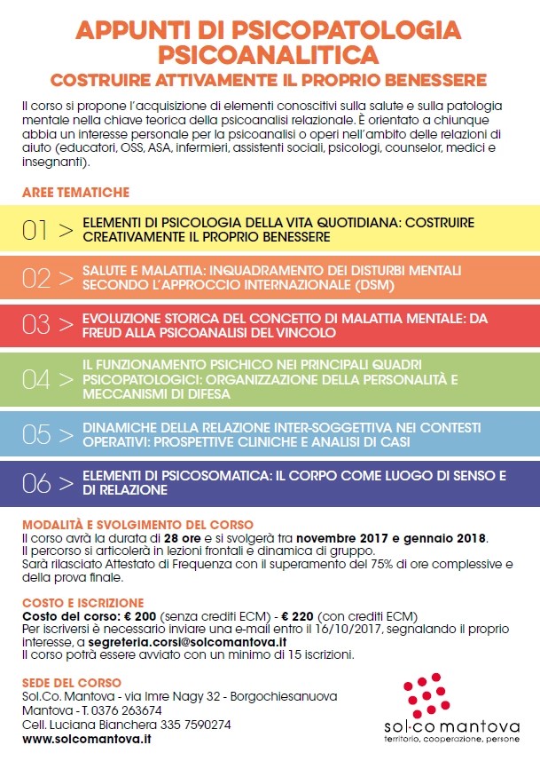Corso Di Psicopatologia - Sol.co. Mantova 866_x_609_png