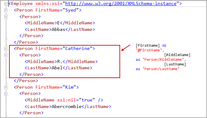 FOR XML PATH clause in SQL Server