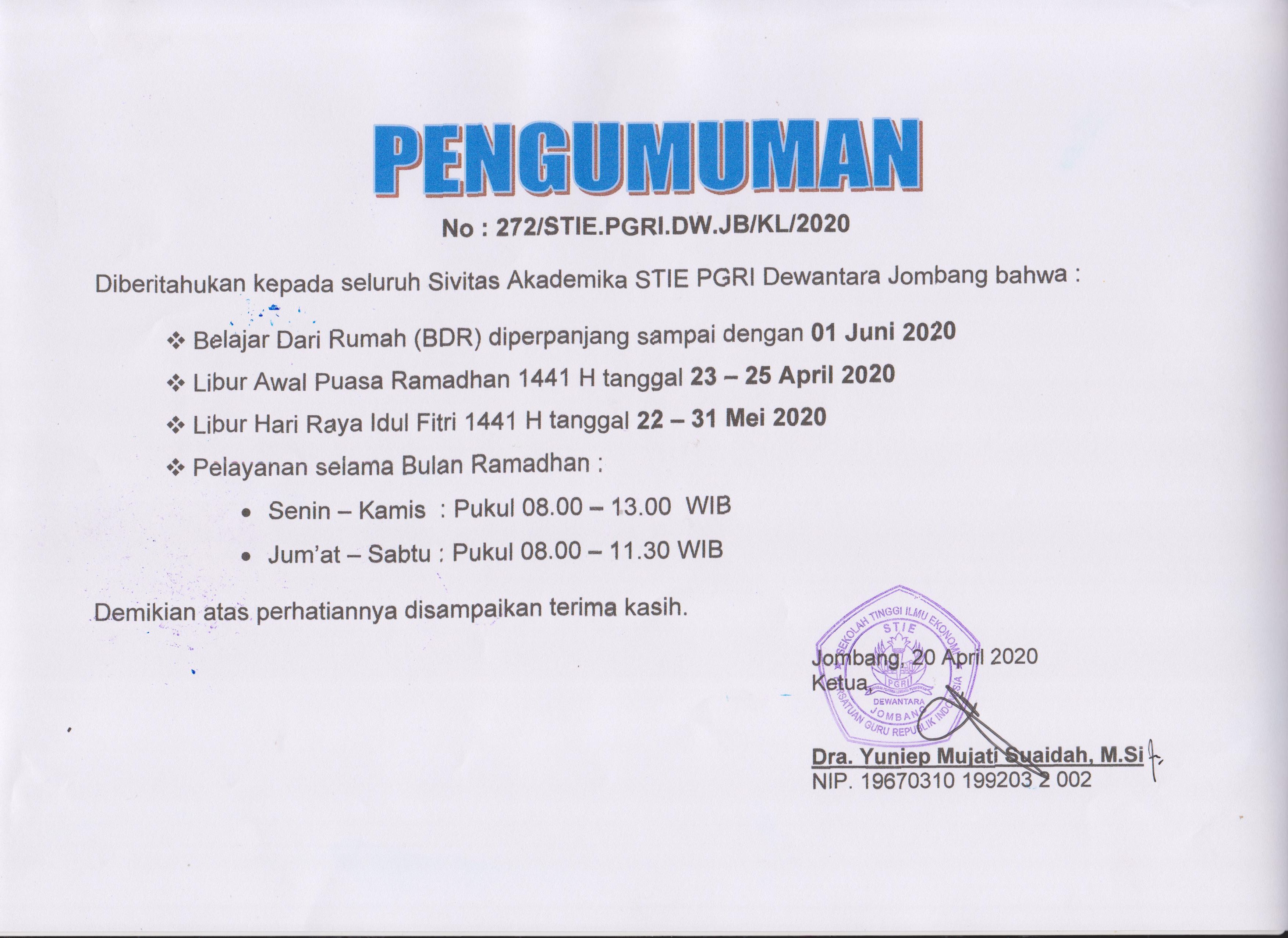 Libur Awal Ramadhan 2021