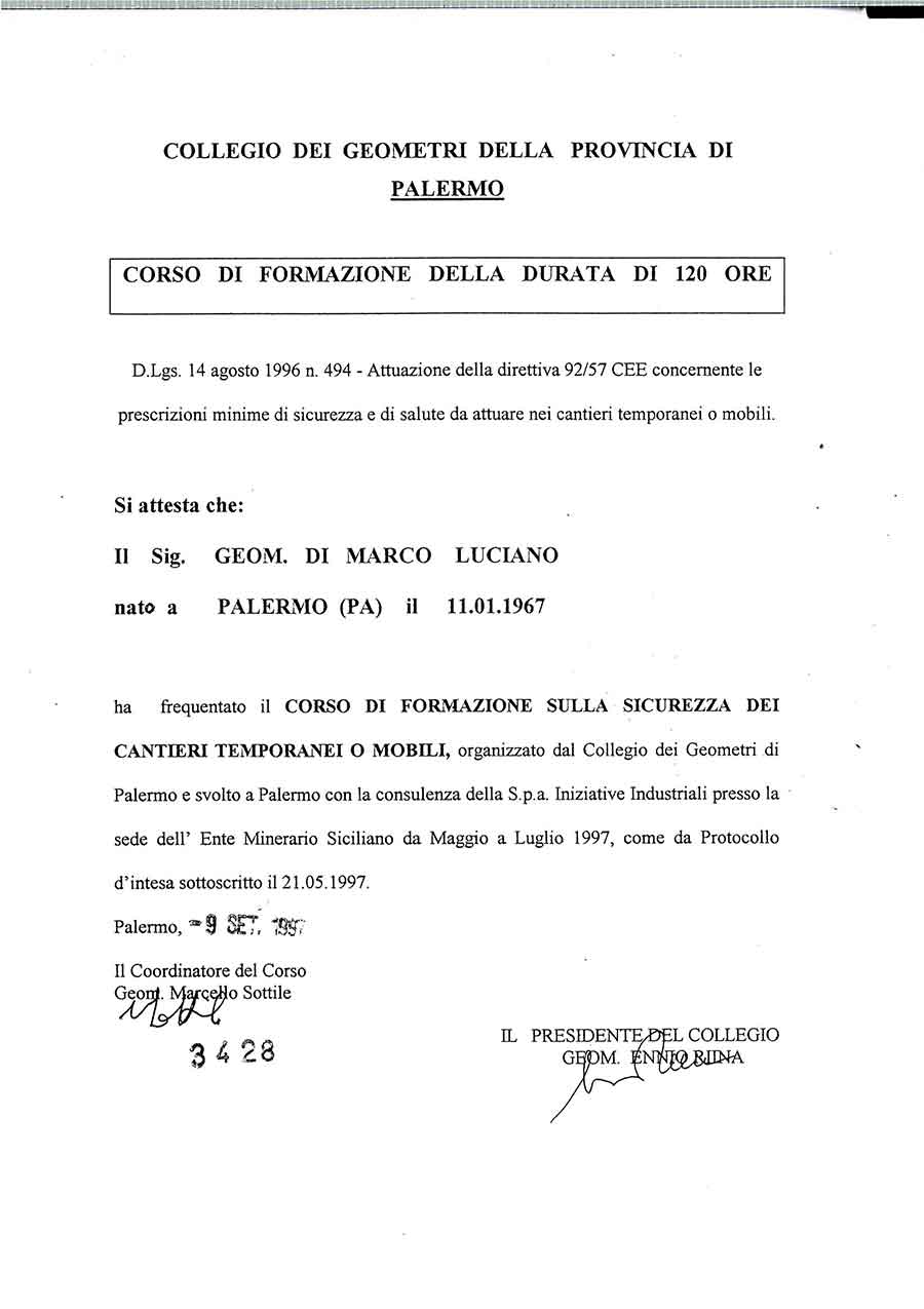Attestato Corso Sicurezza 120 Ore-Direzione Lavori - Studio Geometra Di Marco 1275_x_900_jpg
